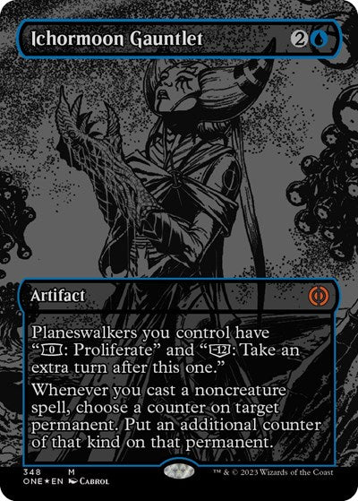 Ichormoon Gauntlet (Oil Slick Raised Foil) (Phyrexia: All Will Be One) Light Play Foil