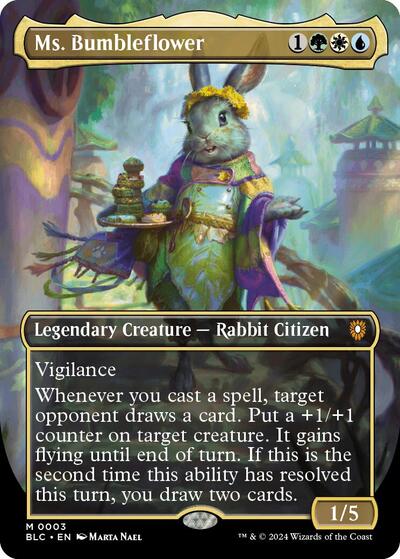 Ms. Bumbleflower (Borderless) (Commander: Bloomburrow) Near Mint