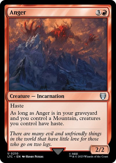 Anger (Commander: The Lord of the Rings: Tales of Middle-earth) Near Mint
