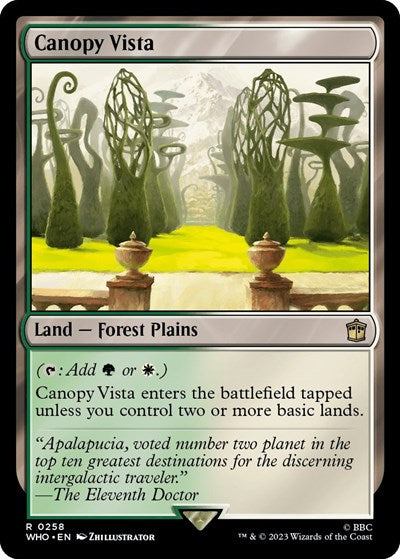 Canopy Vista (Universes Beyond: Doctor Who) Near Mint Foil