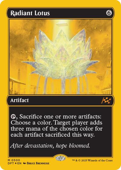 Radiant Lotus (First-Place Foil) (Aetherdrift) Near Mint Foil