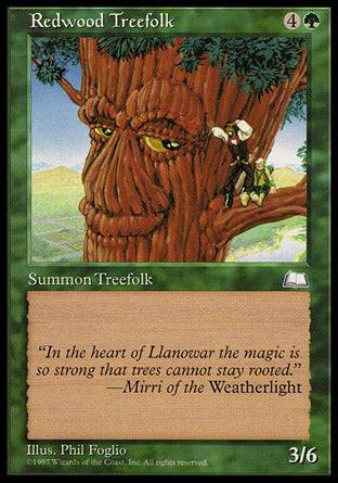 Redwood Treefolk (Weatherlight) Damaged / Poor