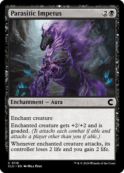 Parasitic Impetus (Ravnica: Clue Edition) Light Play