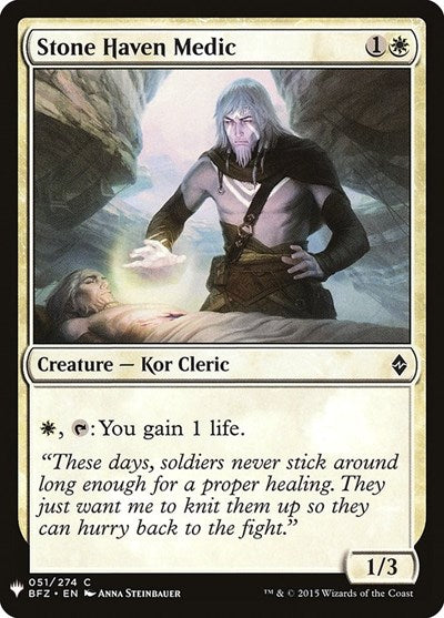 Stone Haven Medic (Mystery Booster) Near Mint