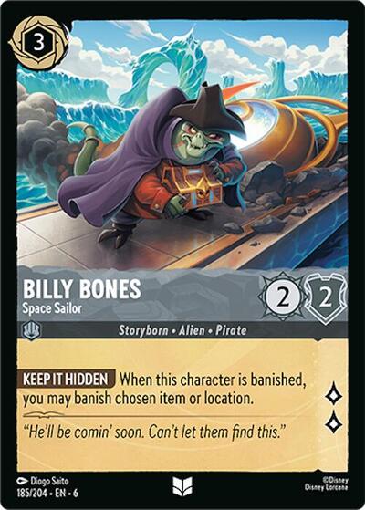 Billy Bones - Space Sailor (Azurite Sea) Near Mint Cold Foil