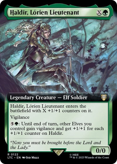 Haldir, Lorien Lieutenant (Extended Art) (Commander: The Lord of the Rings: Tales of Middle-earth) Light Play