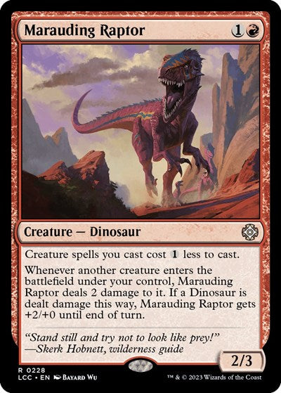 Marauding Raptor (Commander: The Lost Caverns of Ixalan) Light Play