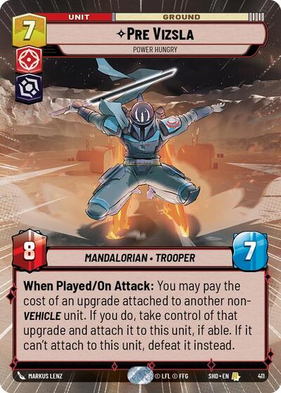 Pre Vizsla Power Hungry (Hyperspace) (Shadows of the Galaxy) Near Mint Foil