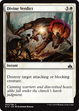 Divine Verdict (Rivals of Ixalan) Medium Play