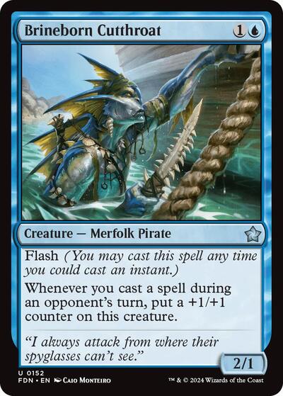 Brineborn Cutthroat (Foundations) Light Play Foil