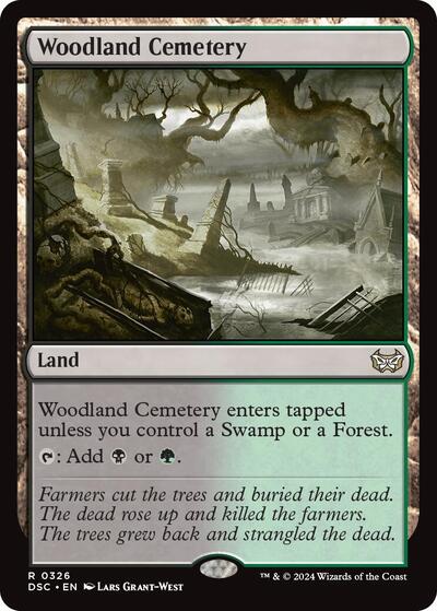 Woodland Cemetery (Commander: Duskmourn: House of Horror) Near Mint
