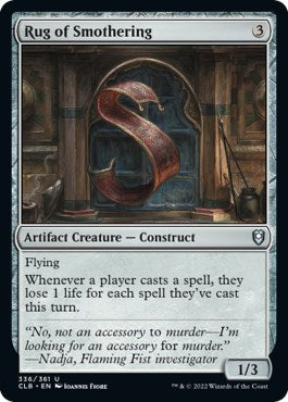Rug of Smothering (Commander Legends: Battle for Baldur's Gate) Light Play Foil