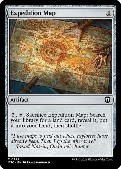 Expedition Map (Ripple Foil) (Commander: Modern Horizons 3) Near Mint Foil