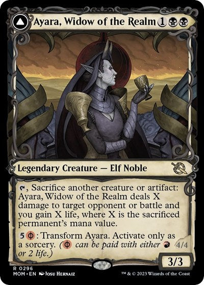 Ayara, Widow of the Realm (Showcase) (March of the Machine) Near Mint Foil