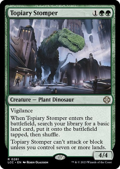 Topiary Stomper (Commander: The Lost Caverns of Ixalan) Light Play