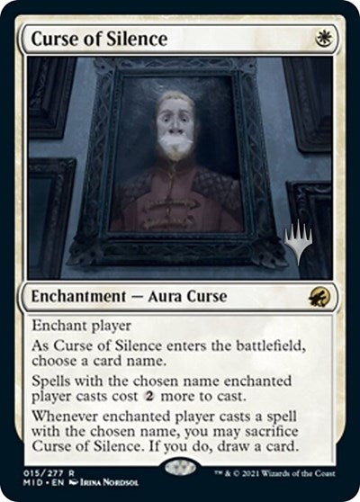 Curse of Silence (Promo Pack: Innistrad: Midnight Hunt) Light Play