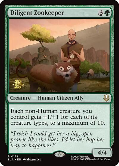 Diligent Zookeeper (Promos: Prerelease Cards) Near Mint Foil