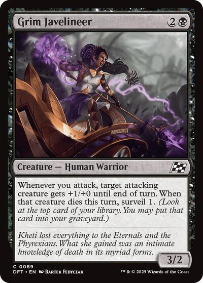 Grim Javelineer (Aetherdrift) Near Mint Foil