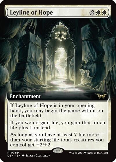 Leyline of Hope (Extended Art) (Duskmourn: House of Horror) Near Mint