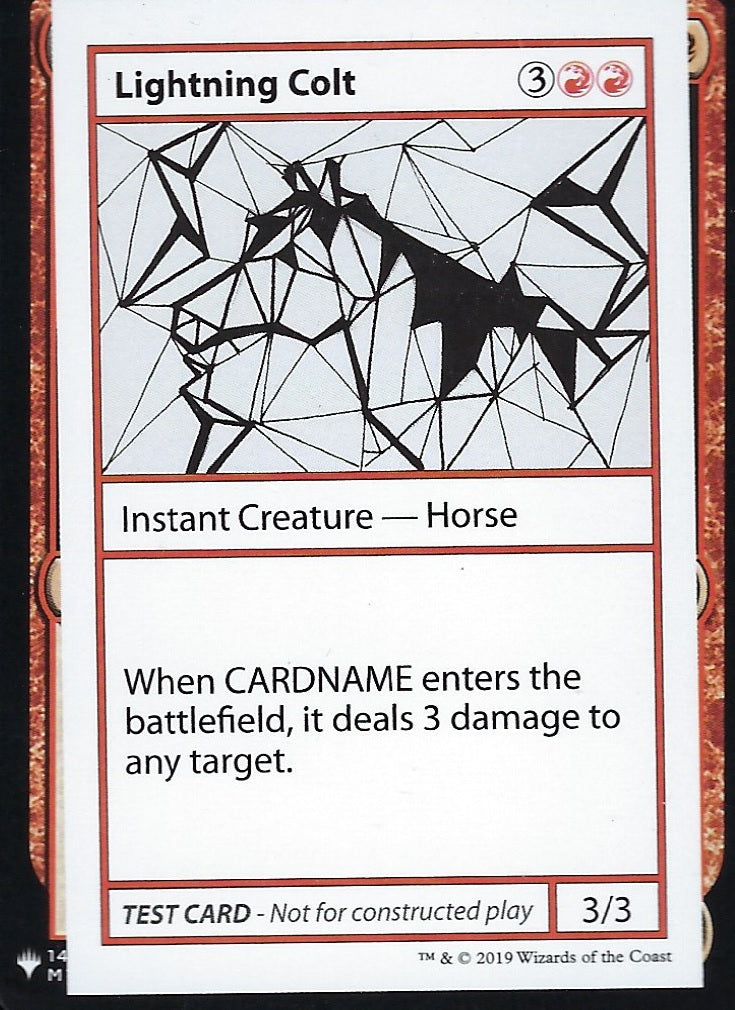 Lightning Colt (Mystery Booster Test Print) Near Mint