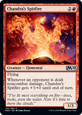 Chandra's Spitfire (Magic 2020 Core Set) Light Play