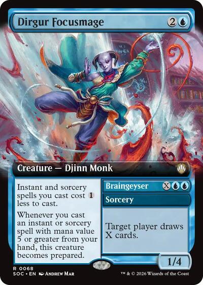 Dirgur Focusmage (Extended Art) (Commander: Secrets of Strixhaven) Near Mint