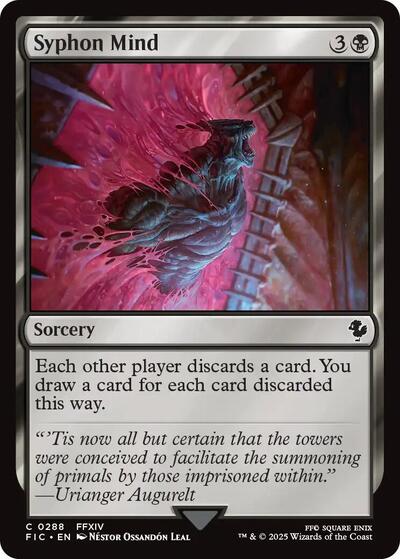 Syphon Mind (Surge Foil) (Commander: FINAL FANTASY) Light Play Foil