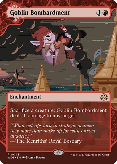 Goblin Bombardment (Wilds of Eldraine: Enchanting Tales) Light Play Foil