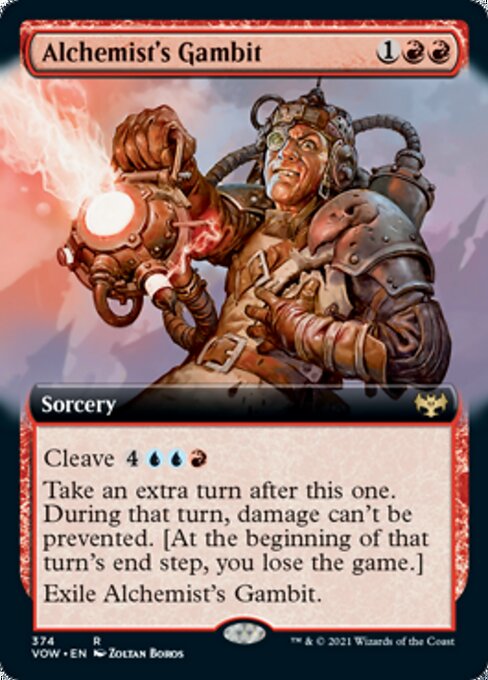 Alchemist's Gambit (Extended Art) (Innistrad: Crimson Vow) Light Play Foil