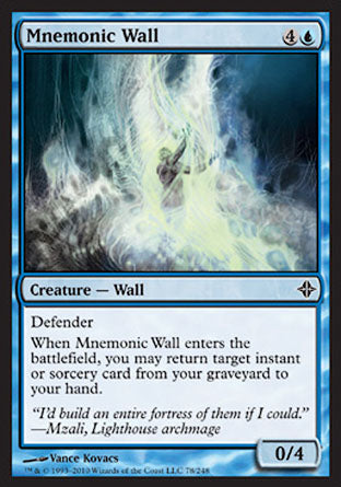 Mnemonic Wall (Rise of the Eldrazi) Light Play Foil