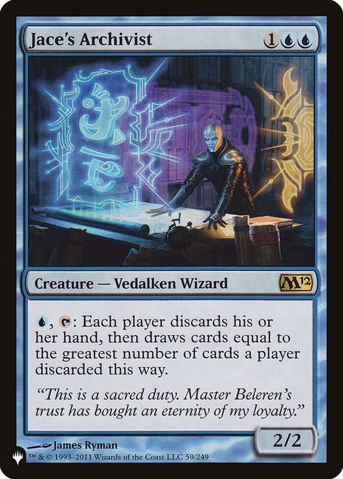 Jace's Archivist (The List) Damaged / Poor