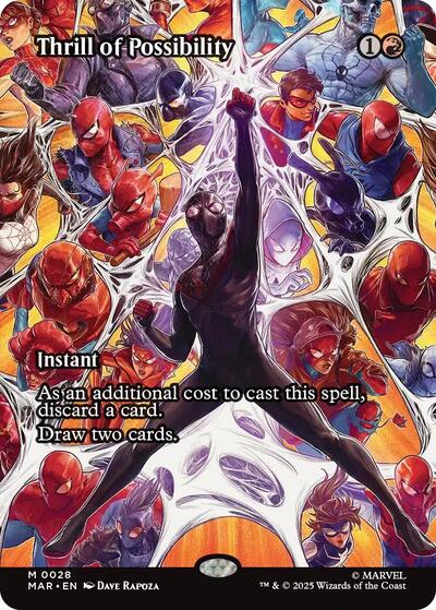 Thrill of Possibility (Borderless) (Marvel Eternal-Legal) Light Play Foil