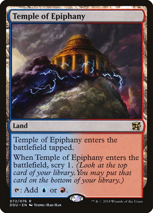 Temple of Epiphany (Duel Decks: Elves vs Inventors) Light Play