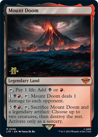 Mount Doom (Promos: Prerelease Cards) Light Play Foil
