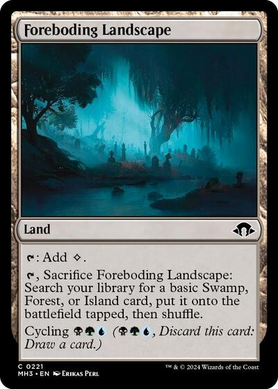 Foreboding Landscape (Modern Horizons 3) Light Play Foil
