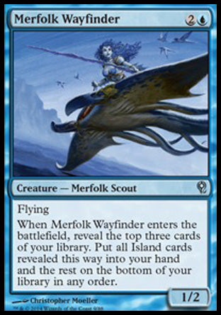 Merfolk Wayfinder (Duel Decks: Jace vs Vraska) Heavy Play
