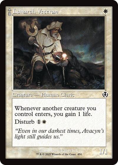 Lunarch Veteran (Retro Frame) (Innistrad Remastered) Light Play