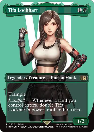 Tifa Lockhart (Borderless) (Surge Foil) (Universes Beyond: FINAL FANTASY) Near Mint Foil