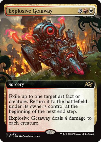 Explosive Getaway (Extended Art) (Aetherdrift) Light Play