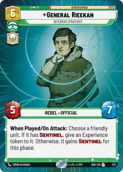 General Rieekan Defensive Strategist (Hyperspace) (Shadows of the Galaxy) Near Mint Foil