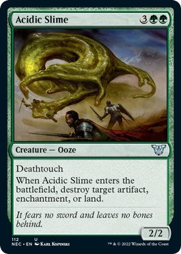 Acidic Slime (Commander: Kamigawa: Neon Dynasty) Light Play