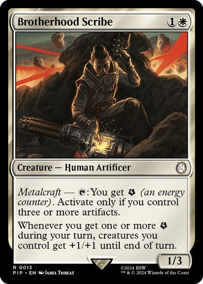 Brotherhood Scribe (Universes Beyond: Fallout) Light Play Foil