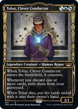 Toluz, Clever Conductor (Gilded Foil) (Streets of New Capenna) Near Mint Foil
