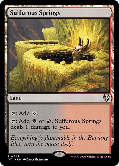 Sulfurous Springs (Commander: Outlaws of Thunder Junction) Near Mint