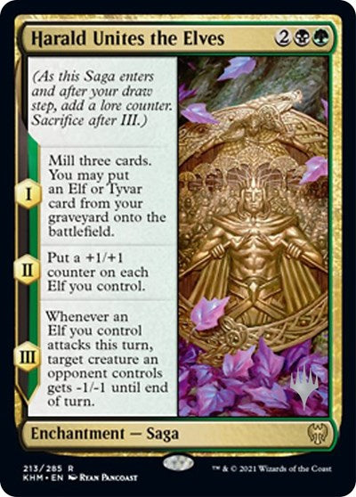 Harald Unites the Elves (Promo Pack: Kaldheim) Near Mint Foil