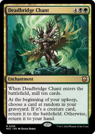 Deadbridge Chant (Ripple Foil) (Commander: Modern Horizons 3) Near Mint Foil