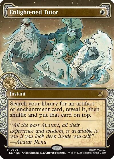 Enlightened Tutor (Showcase) (Avatar: The Last Airbender: Eternal-Legal) Light Play