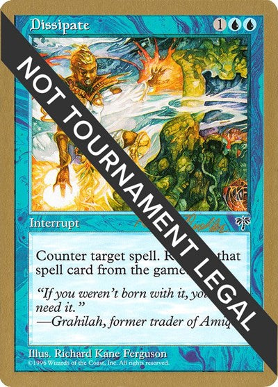 Dissipate - 1998 Randy Buehler (MIR) (World Championship Decks) Light Play