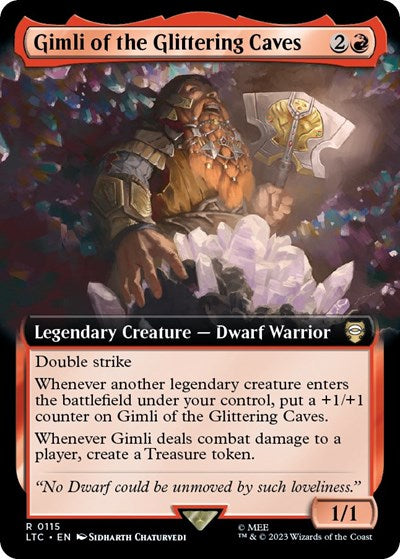 Gimli of the Glittering Caves (Extended Art) (Commander: The Lord of the Rings: Tales of Middle-earth) Light Play