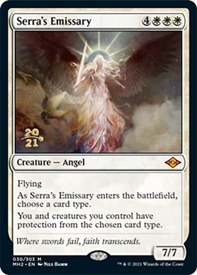 Serra's Emissary (Promos: Prerelease Cards) Medium Play Foil